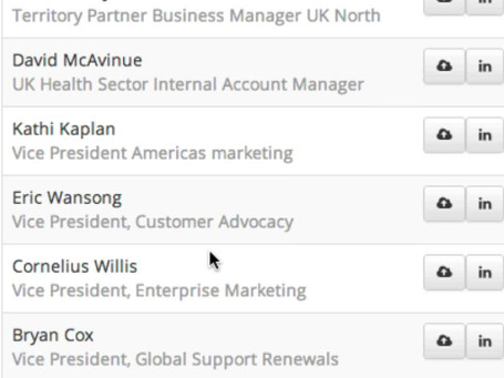 Contact decision makers