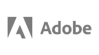 Adobe logo black and white